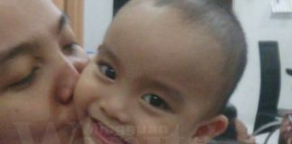 cium anak pagi dan malam, bahagia