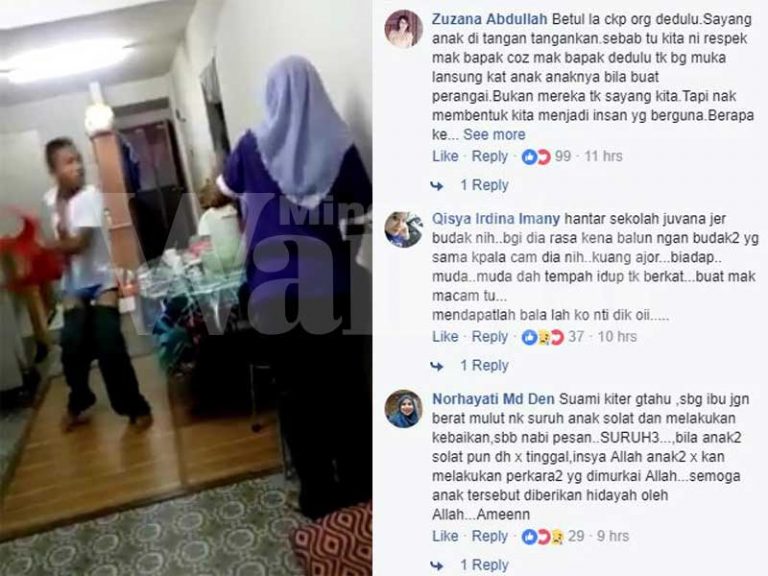 anak pukul ibu