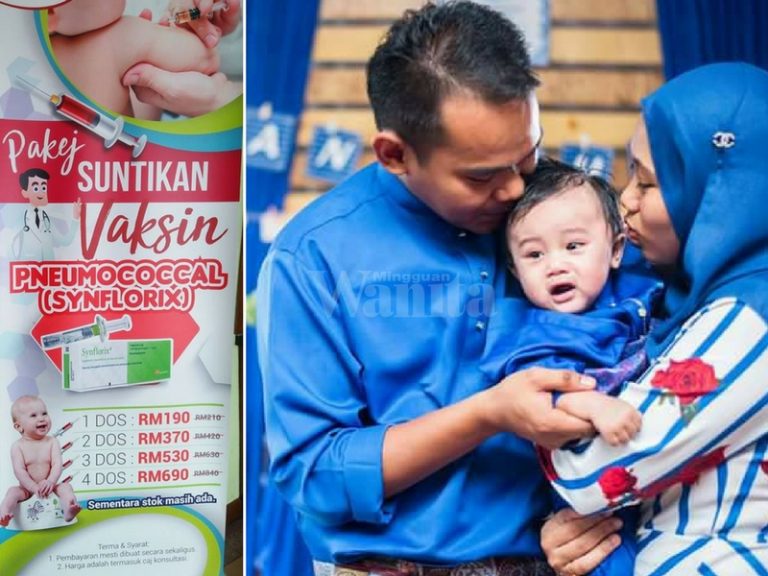Maknya Tolak Beli Beg, Baju, Kasut Janji Anak Dapat 2 Dos Suntikan Vaksin Pneumococcal, Harga Di Poliklinik Ni Paling Murah
