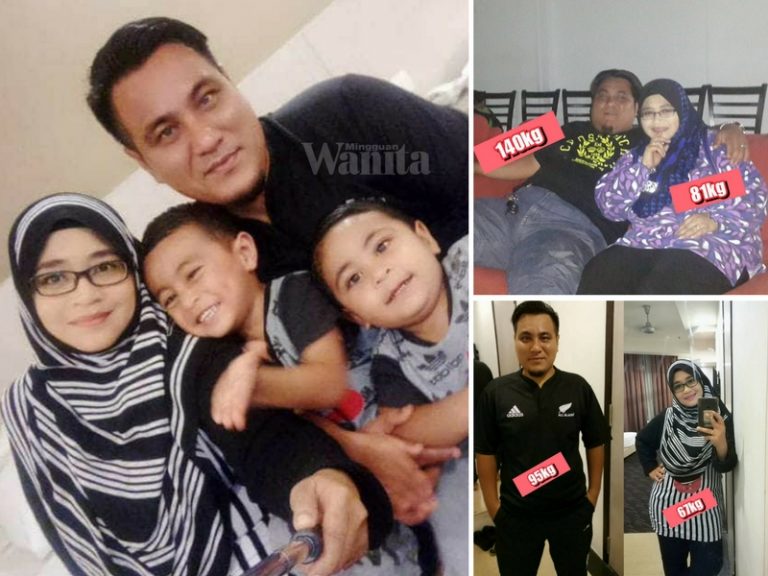 "Kisah Kami Ni Macam Cinta Kolesterol, Cuma Dua-dua Versi Gemuk” Suami Isteri Ini Turunkan Berat Sebab Nak Pakai Semula Baju Kahwin