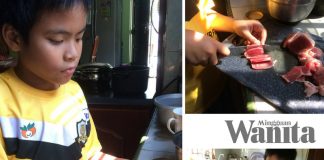 “Hafiz Pandai Dah Potong Daging Melintang Jaluran, Lembut Bila Dimasak’ Ibu Jadi Mudah Bila Anak Lelaki Cekap Di Dapur