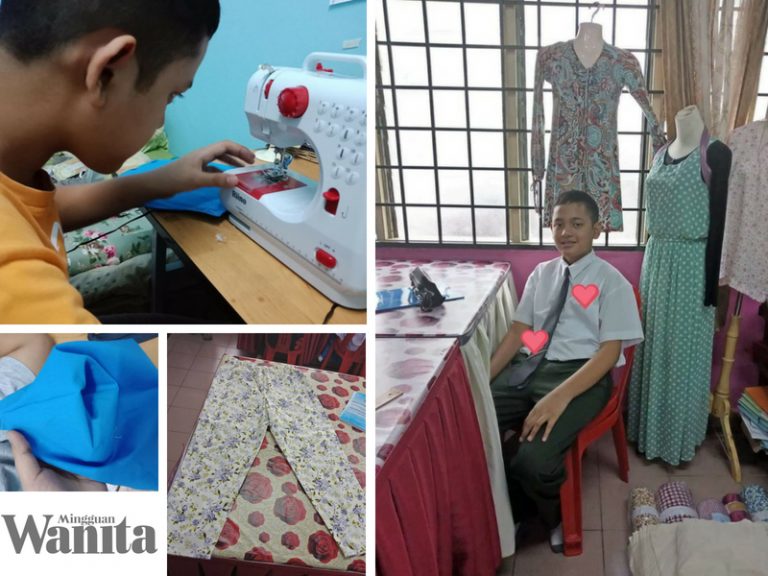 Dari Budak Yang Tak Pernah Pegang Benang, Remaja Autisme Attention Deficit Ini Boleh Jahit Langsir, Tudung Malah Seluar