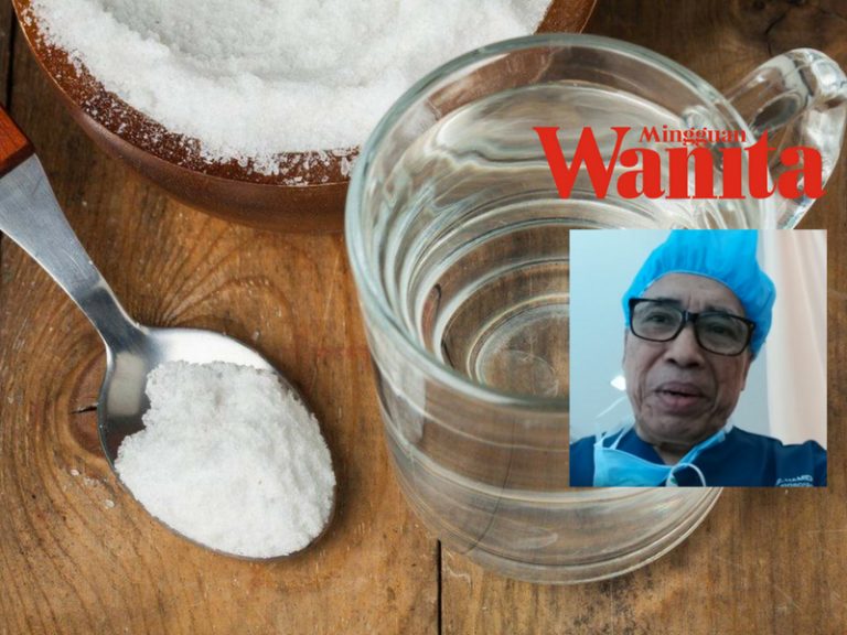 saline douching