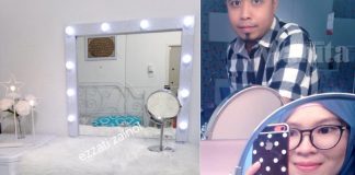 Nak Beli Siap Tak Mampu, Buat DIY Vanity Mirror Guna Kos Paling Bajet