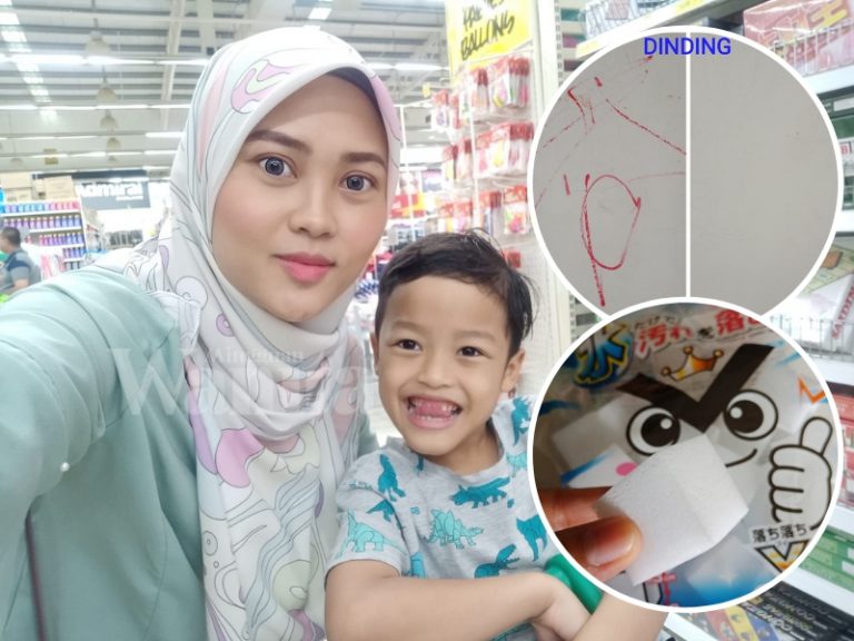 Anak Conteng Dinding, Simpan Suara Petir Tu, Magic Sponge RM2.10 Ini Buat Mak Tenang