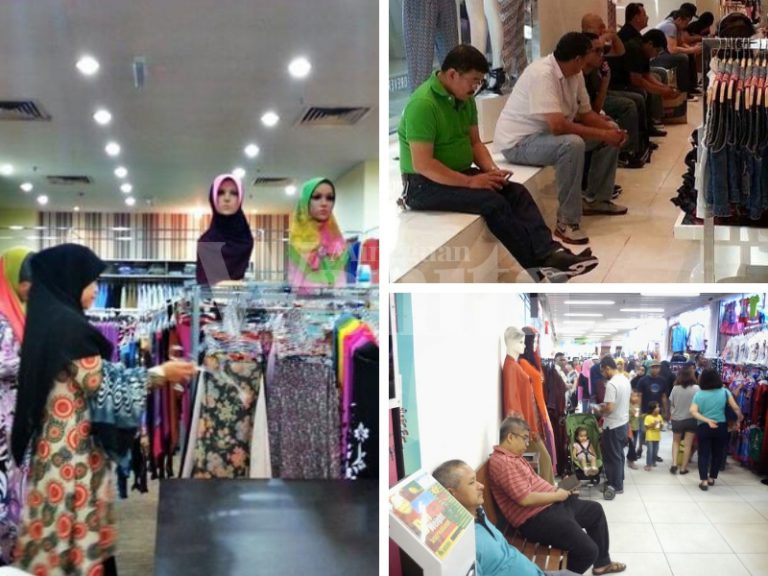 teman perempuan shopping
