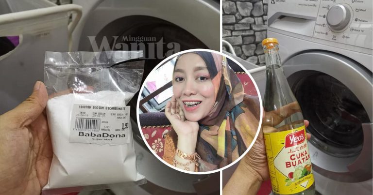 Cuci Mesin Basuh Front Loader Guna Cuka & Soda Bikarbonat, Elak Baju Bau Masam