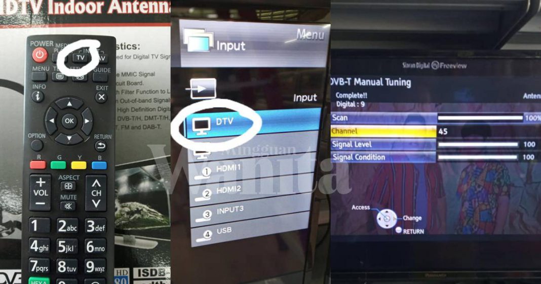 Cara SETTING Sendiri "Built-in Digital Tv/Mytv/MyFreeview", Tak Perlu