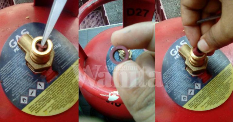 Pasang Kepala Gas Panik Berbunyi & Berbau, Terbalikkan Getah Masukkan Semula!