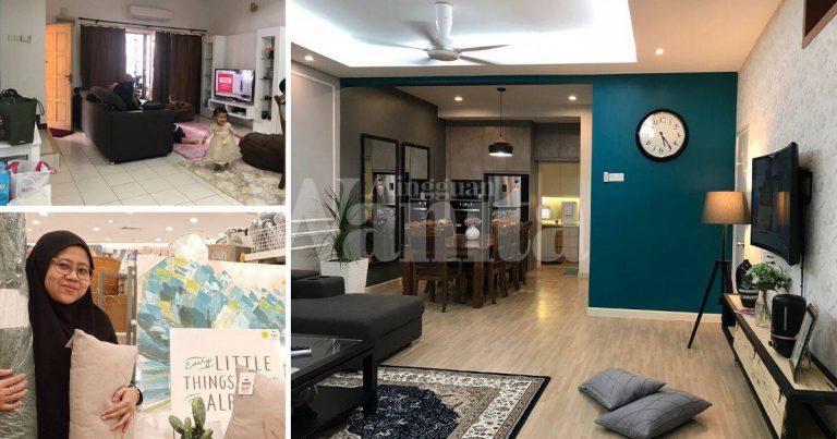 Tiga Bulan Isteri Berpantang Di Kampung, Suami Buat Kejutan Makeover Rumah