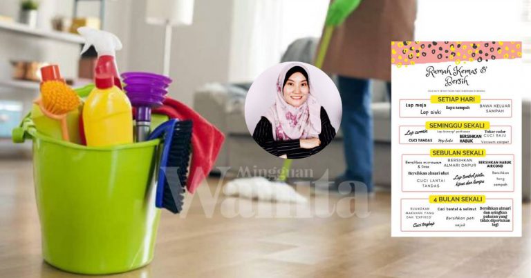 Kemas Rumah Cara Paling Simple, Ikut Jadual Tugasan Tak Rasa Terbeban!