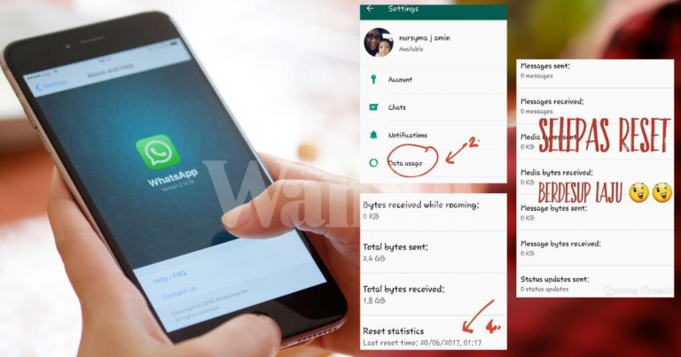 Tak Perlu Left Group WhatsApp, “Reset Statistics” Barulah Berdesup Laju
