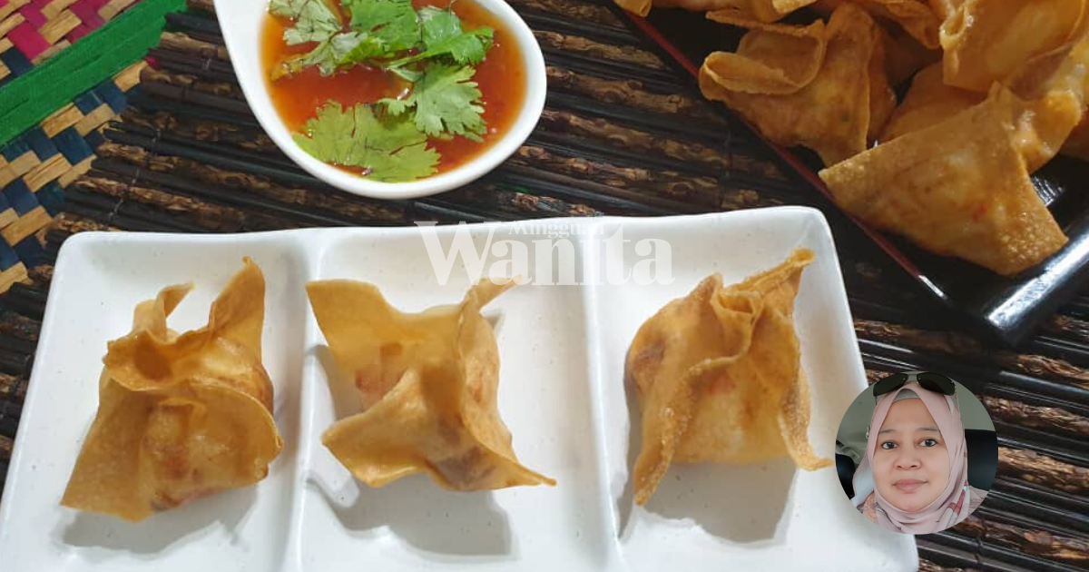 Resipi Crab Rangoon, Guna Kulit Popia Aje Ganti Kulit Wantan. Sedap Pun