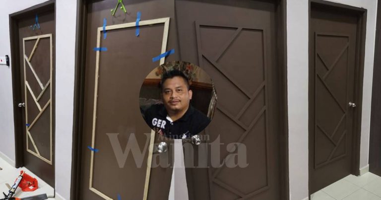 DIY Deko BAJET, Make Over “Plywood Flush Door”