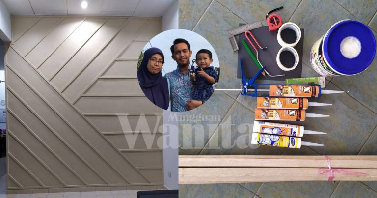 4 Hari Siapkan DIY ‘Accent Wall Lawa, Bajet Kurang RM200!