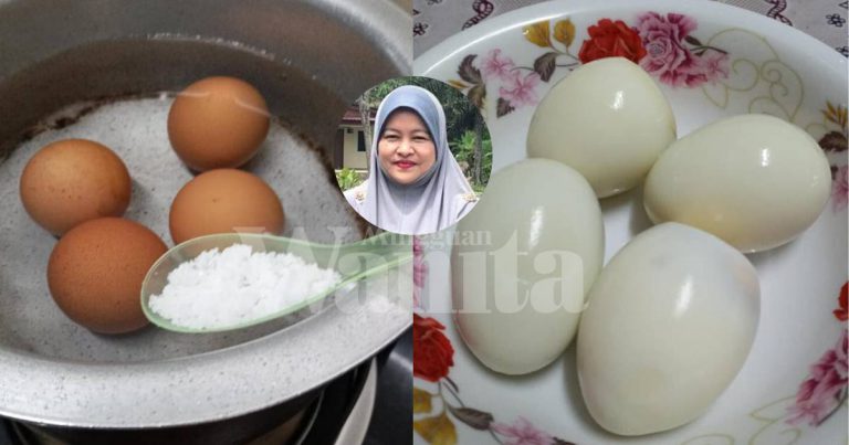 Tambah Garam Dalam Air Rebusan, Telur Rebus Elok Licin Senang Kupas!