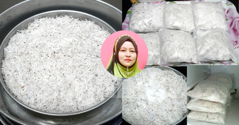 CARA SIMPAN Kelapa Parut Agar Tahan Lama,Tabur Garam Kukus 15 Minit!