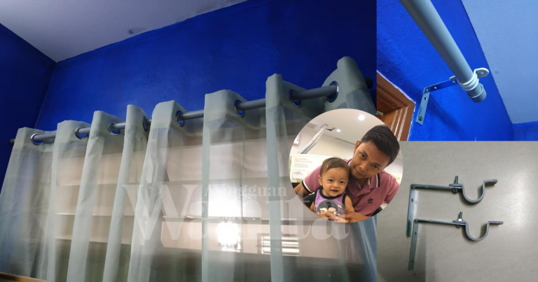 Teringin Pakai Langsir Ring Takde Modal,DIY Rod Guna Paip PVC, Jimat!