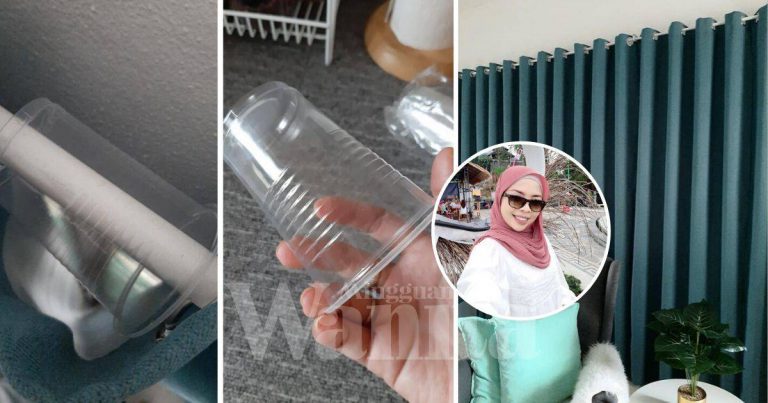 Cuma Guna Cawan Plastik, Langsir Eyelet Jadi Elok Tersusun Tak Gelembung