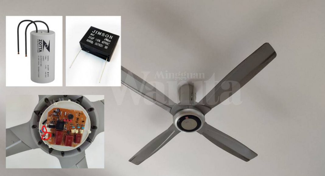 Kipas Pusing Perlahan, Repair Sendiri Tukar Capacitor Kos RM5 Je