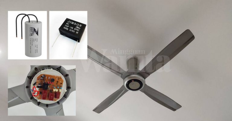 Kipas Pusing Perlahan, Repair Sendiri Tukar Capacitor Kos RM5 Je!