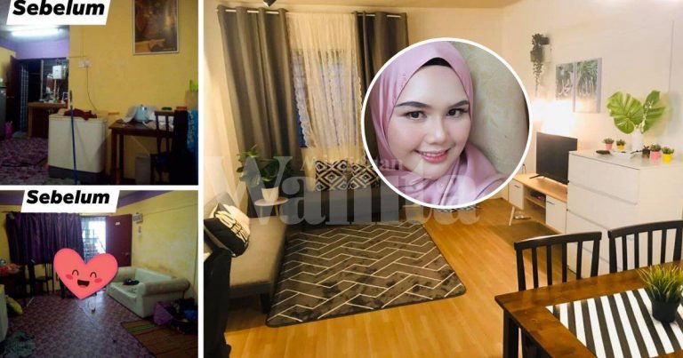 Cuma RM1300 Makeover Rumah Flat Sewa, Cantiknya Konsep ‘Simple Modern’
