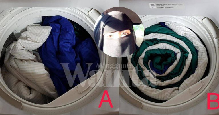 Kena GULUNG Dulu, Masukkan MENEGAK, Barulah Comforter Tak Terkoyak, Lebih Bersih