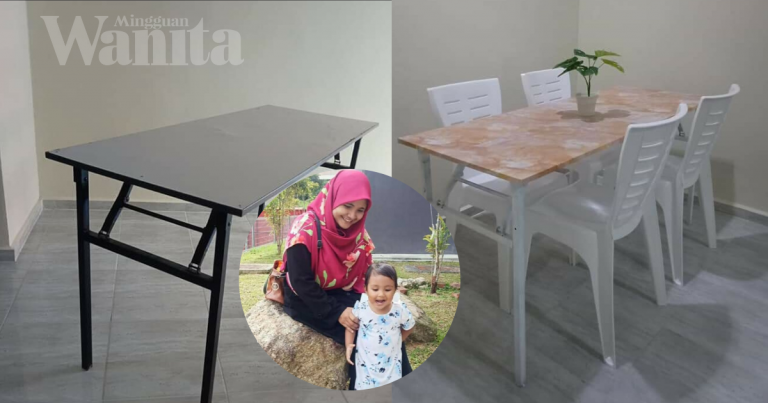Inspirasi DIY Meja Makan Bajet Dengan Modal RM110 Je!