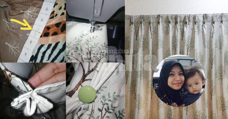 Tutorial LENGKAP Jahit Langsir Stail Pinch Pleat, Mudah Pasang Terletak Kemas!