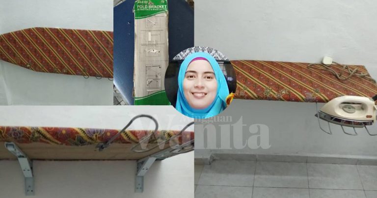 Kaki ‘Iron Board’ Patah Sayang Nak Buang,DIY Pasang ‘Bracket’ Jimat Ruang!