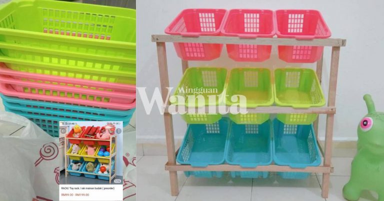Buat Sendiri Rak Mainan Anak, Modal RM30 Saja. Jimat Dan Kemas!