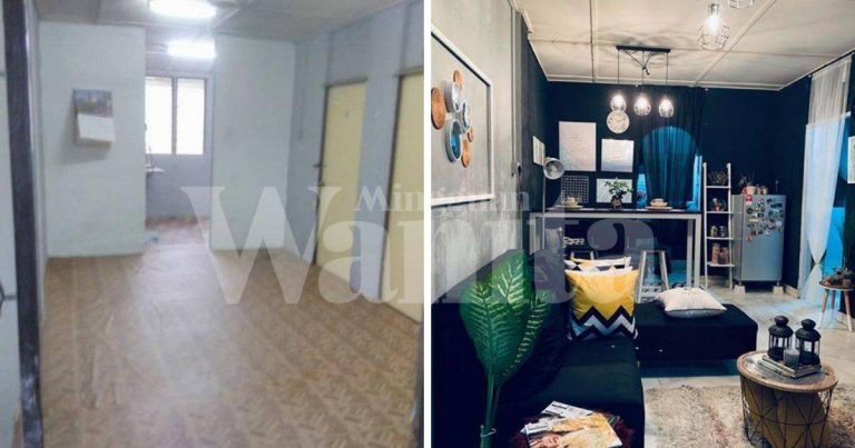 Lelaki Bujang Ini Buktikan Bajet 1K, Dekorasi Flat 2 Bilik Tampak Elegan!