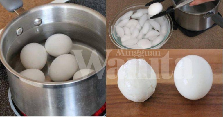 Cara Mudah Rebus Telur Kupas Kulit Isi Tak Lekat, Cantik Kejadiannya