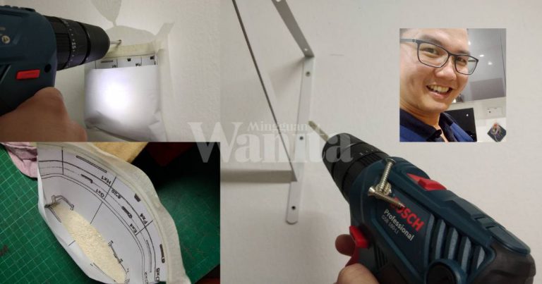 Tip Tebuk Dinding, Tak Payah Nak Sapu Atau Bersihkan Lantai Lepas Drill!