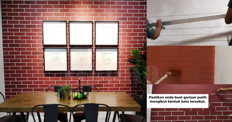 Dinding Rumah Bertambah Cantik Dengan DIY Ala Bata Merah Stail Hipster!