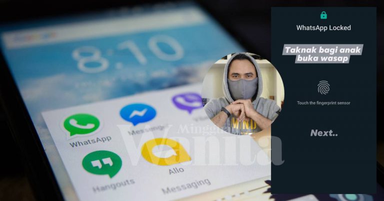 Handphone Ada Fingerprint, Setting WhatsApp Locked Tak Nak Bagi Anak Buka!