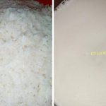 Pulut Lemak Mangga, Campur Beras Sikit, Dah Masak Disenduk Tak Melekat