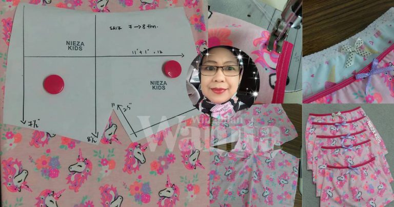 Tutorial Mudah Jahit Sendiri SELUAR KECIK Anak, Senang Juga Rupanya