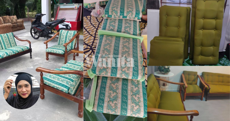 DIY Kusyen Kerusi Lama Jadi Baru, Tak Perlu Buang Dan Jimat Belanja