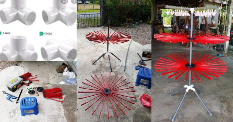 DIY Penyidai Baju Bertingkat Guna Paip PVC, Mudah Buat & Jimat Ruang!