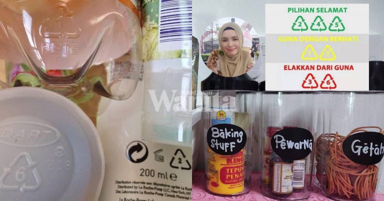 Label Nombor Bekas Plastik Bukan Tanda Penggunaannya Tapi Kod Material, Jangan Salah Faham