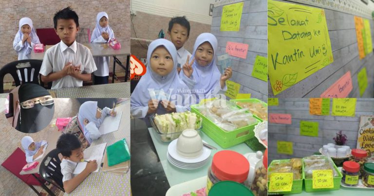 Mak Ini Kongsi ‘Main Cikgu-Cikgu’ Di Rumah, Anak Seronok Dan Semangat Belajar