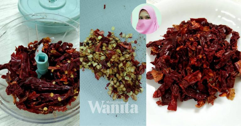 Cara Paling Mudah Nak Buang Biji Cili Kering, Jimat Masa Mak-Mak!