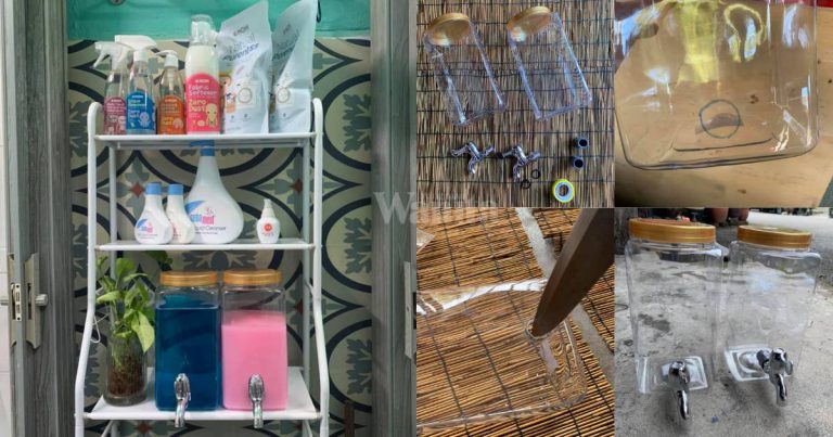 DIY Laundry Dispenser BAJET, Guna Balang Kuih Raya & Kepala Paip!