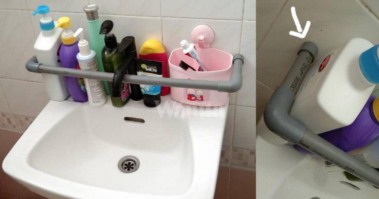 Ruang Terhad Dalam Bilik Air, Buat Macam Ni Selesai Masalah Botol Jatuh