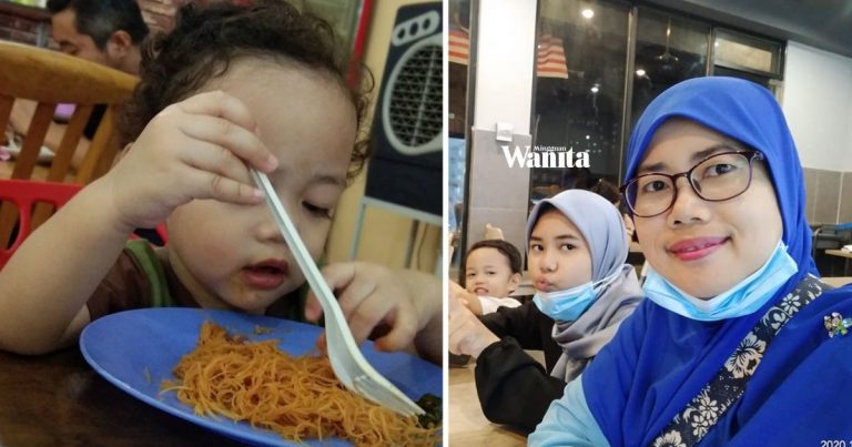‘Patutlah Di Rumah Tak Mahu Disuap’ Teruja Ibu, Anak 2 Tahun Pandai Makan Sendiri