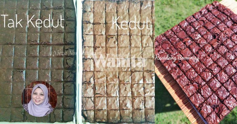 Tip Rahsia Nak Bagi Kedut Brownies Cantik, Siap Boleh Buat Niaga