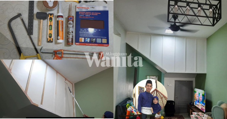 DIY Wainscoting Dengan Kos RM70, Cara Jimat Untuk Gembirakan Isteri