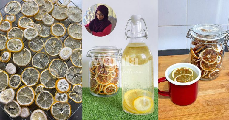 Cara Mudah Buat Lemon Kering, Nak Minum Rendam Saja Dalam Air