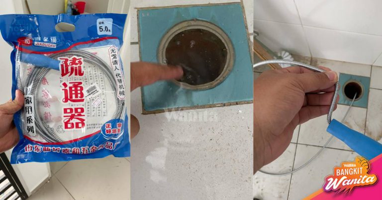 Baiki Saluran Paip Tersumbat, Guna Dawai Spring, Air Kembali Mengalir Lancar!
